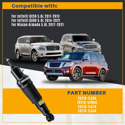 ya 12 10.8 baidi 2¡Á Rear Left Right Air Shocks Struts for Infiniti QX56 QX80 2011-2021 w/O Active