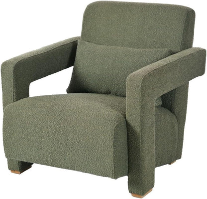 ya 28 10.13 baidi Sleek Right- Armrests Lumbar Block Legs Wooden Green