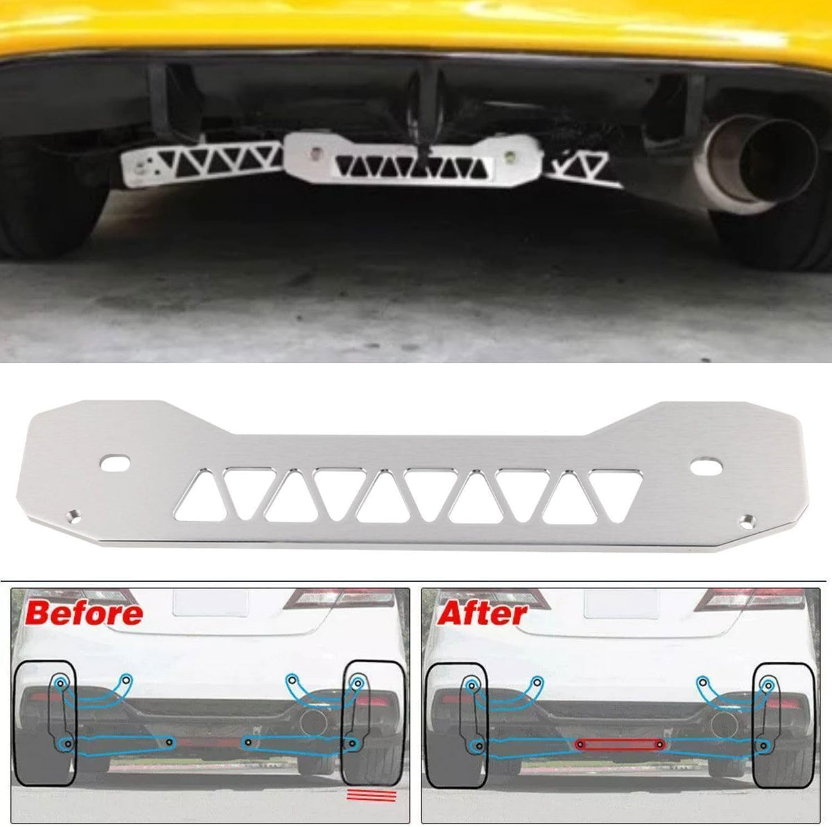 ya 13 9.15 baidi Rear Lower Control Arms Dummy Subf for Ram e Brace Tie Bar FD FB 06-11