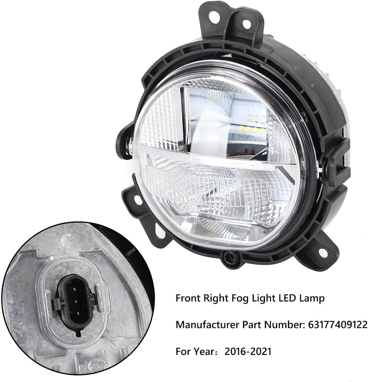 ya 14 9.20 zhengce Front Bumper Right Fog Light 63177409122 for Mini Countryman F60 2016-2021-1