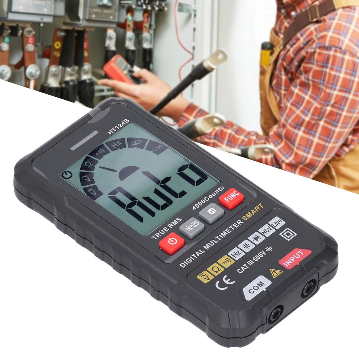 ya 16 10.20 baidi HT124B Auto Range Portable Digital Multimeter True RMS for Smart Multimeter A2M3
