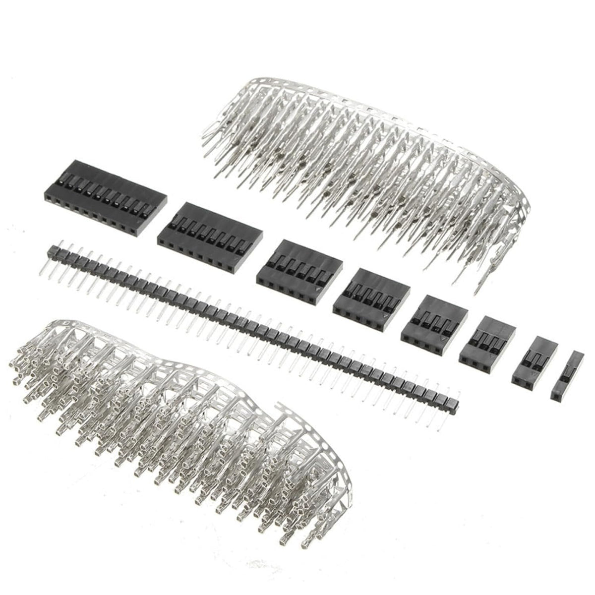 ya 16 10.20 baidi 1450Pcs 2.54mm Dupont Jumper Connector Shell with Term l (Male/Female) Kits