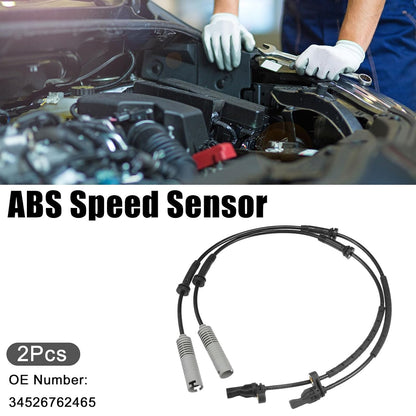 ya 6 8.24 baidi 2 Pack Front Left Car ABS Sensor for BMW 325i 2001-2013 34526762465 