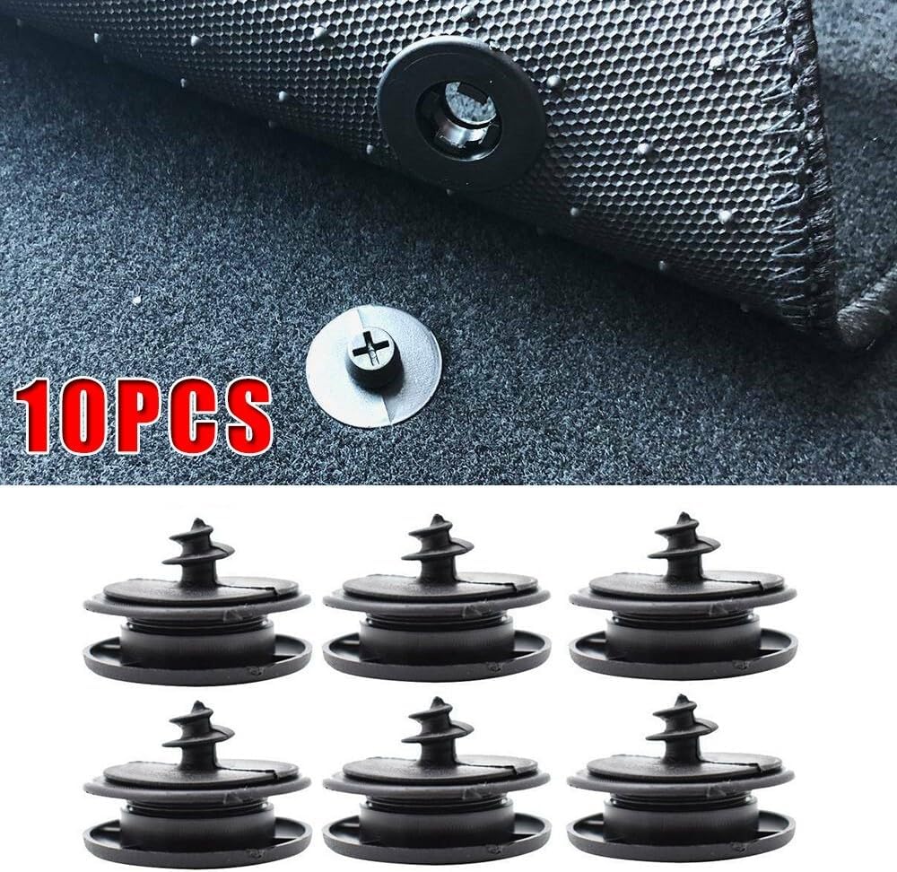 ya 4 8.10 10 Sets Universal Black Car Floor Mat-Clips Carpet Retainer Fixing-Holders Grips