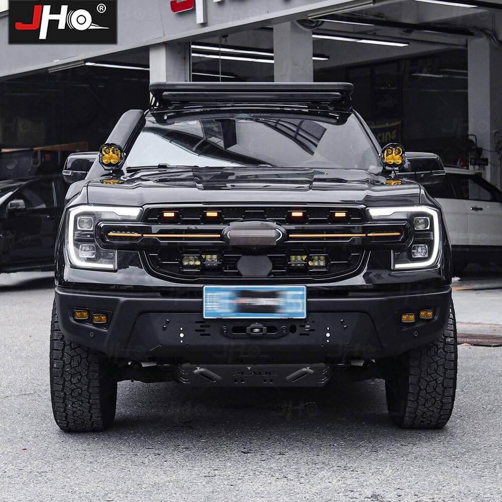 ya 7 8.24 baidi 4X Amber LED Front Grille Light for Ford Ranger 2023-2025 With Remote Controller