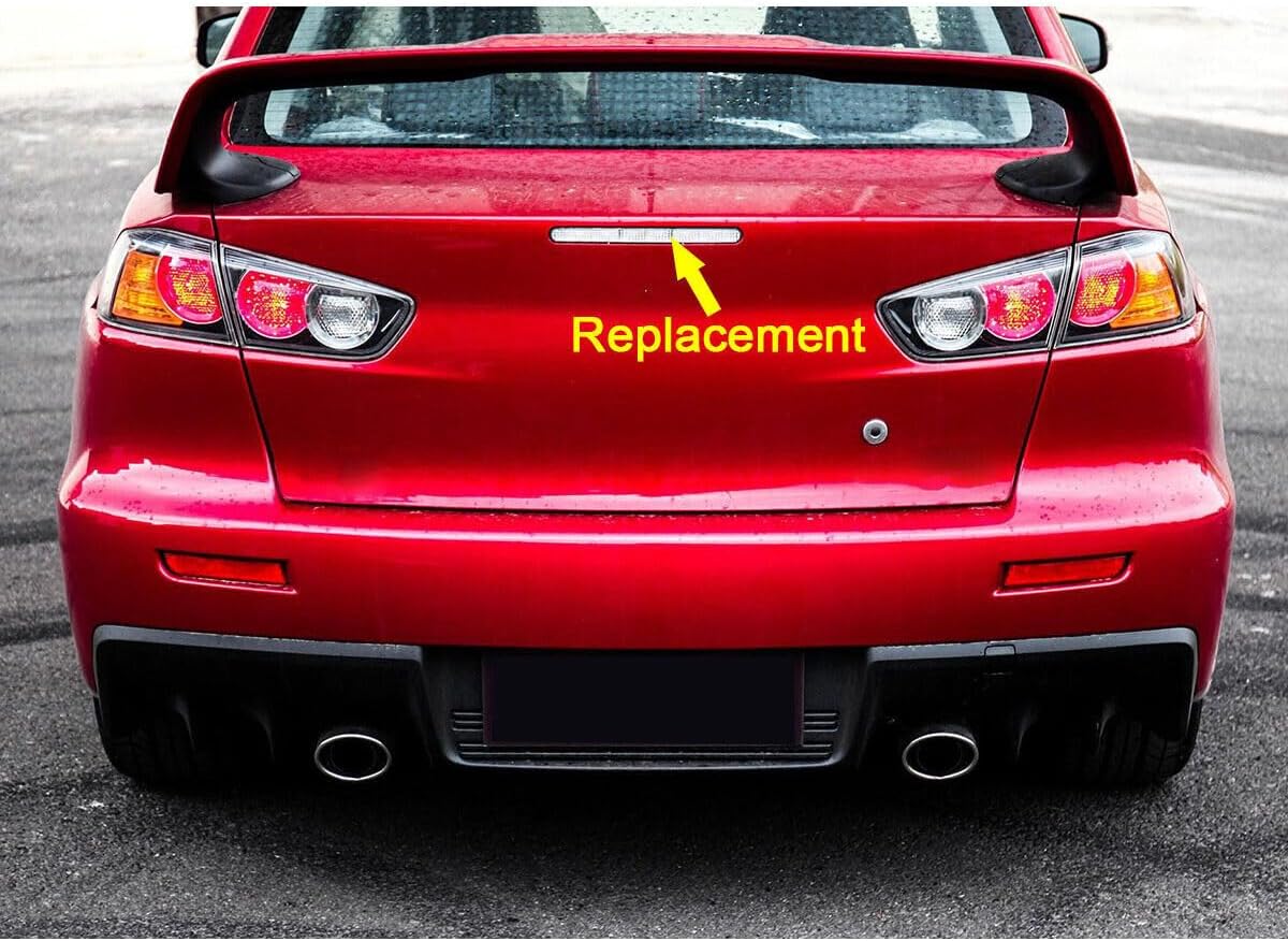 ya 4 8.24 baidi Rear High Mount Stop Light Brake Light Fits 2008-2017 for Mitsubishi Lancer EVO