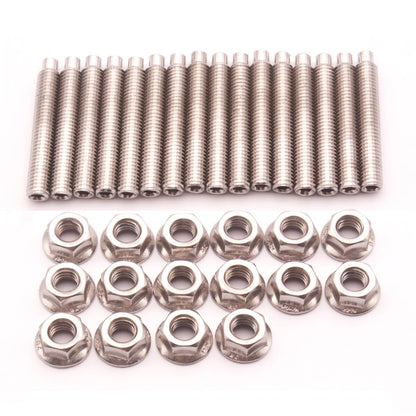ya 2 8.15 16PCS Manifold Header Stainless Steel Bolts for Ford F150 V8 4.6L 5.4L