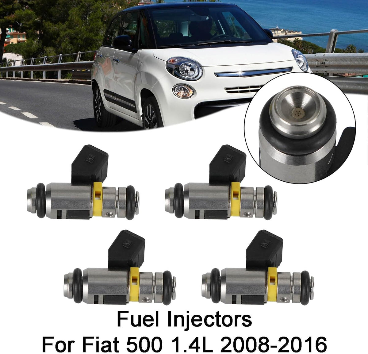 ya 14 9.20 zhengce 4PCS Fuel Injectors IWP160 for Fiat Punto 500 Doblo Qubo for KA U1-1