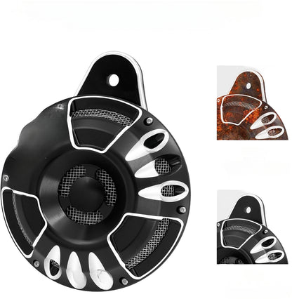 ya 9 10.24 CNC 110 dB Horn Speaker Cover for Harley Touring Big Twin 1991-2017 Sportst