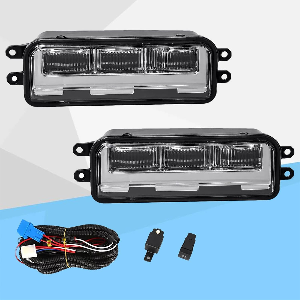 ya 4 8.14 LED Fog Lights Driving Lamps Kit Left+Right For 2022-2024 for Toyota Tundra Bumper