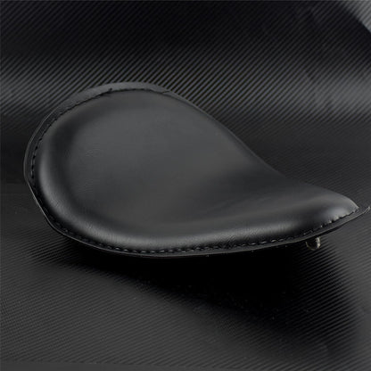 ya 4 8.8.2 Motorcycle Black Solo Driver Leather for SEAT Fit for Harley for Yamaha Chopper Bobber