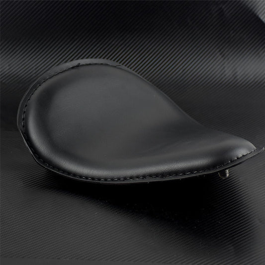 ya 4 8.8.2 Motorcycle Black Solo Driver Leather for SEAT Fit for Harley for Yamaha Chopper Bobber