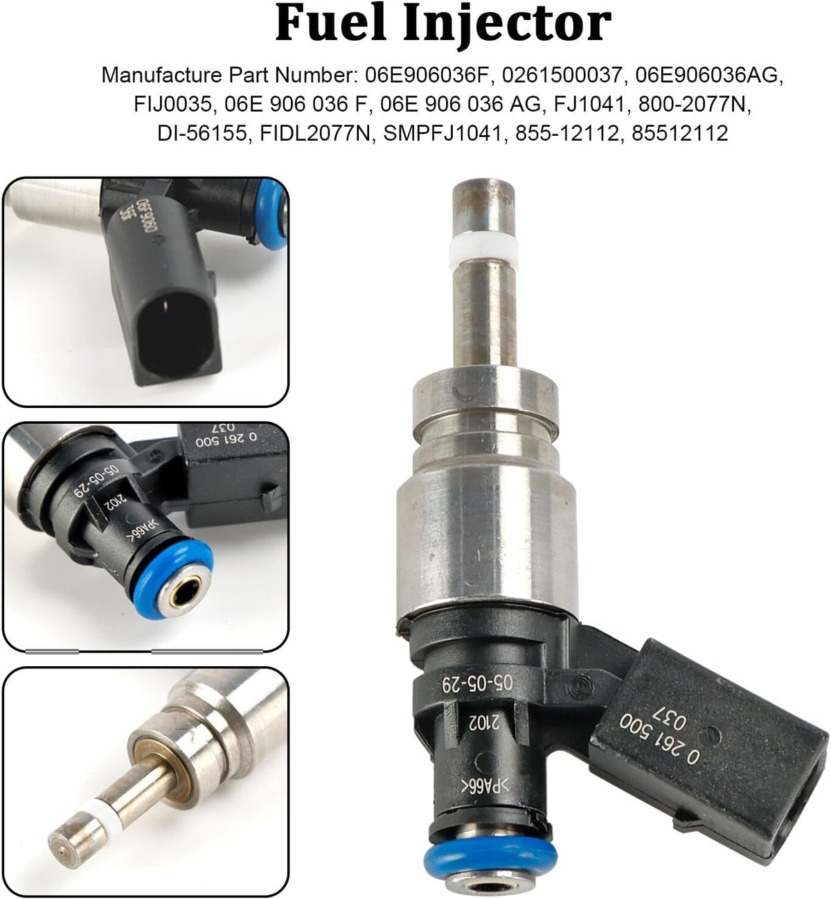 ya 14 9.20 zhengce 1PCS Fuel Injector 06E906036F for Audi Q5 A4 A5 A6 3.2L V6 2008-11 0261500-1