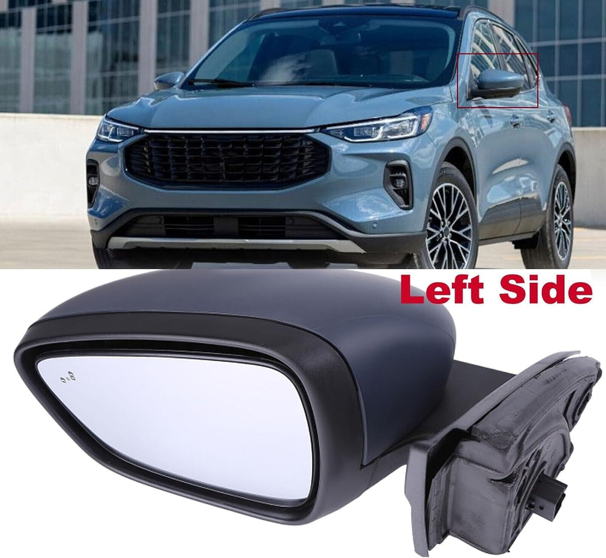 ya 11 9.14 baidiDriver LH Side Mirror with Blind Spot/Heated for 2020 2021 2022 2023 for Ford Escape-