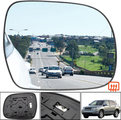 ya 2 8.15 for Lexus RX300 RX330 RX350 RX400H 2003-2008 Right Side Wing Mirror Glass Heated
