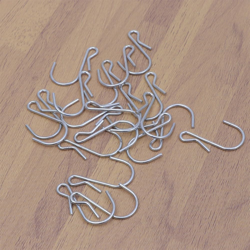 ya 26 10.21 baidi 20 Pcs Metal Hangers Hooks Small for Hanging Kitchen Clothes Rack-2