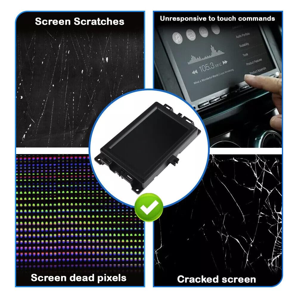 ya 6 8.24 baidi Display Touch Screen 7 Inch LCD Screen for 2017-2020 for Jeep Compass Radio Navigation Replacement 