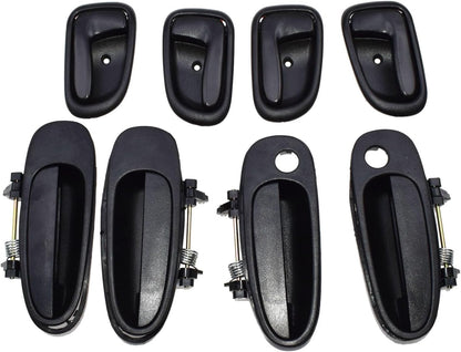 ya 2 8.15 Door Handle Black Outside Black Inside Kit Set 8 for Toyota for Corolla 6920512130