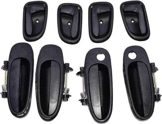 ya 2 8.15 Door Handle Black Outside Black Inside Kit Set 8 for Toyota for Corolla 6920512130