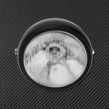 ya 6 8.24 baidi 6 Round Motorcycle Headlight Grill Clear Cover Fit for Harley Copper Cafe Racer