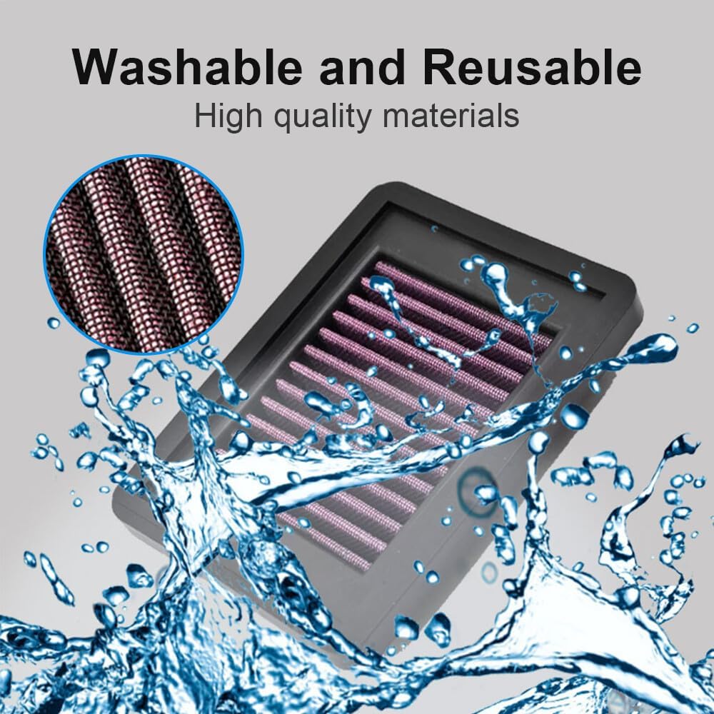 ya 4 8.8.2 Motorcycle Air Intake Cleaner Filter for Yamaha YZF R25 R3 ABS 2015-2023 MT-03
