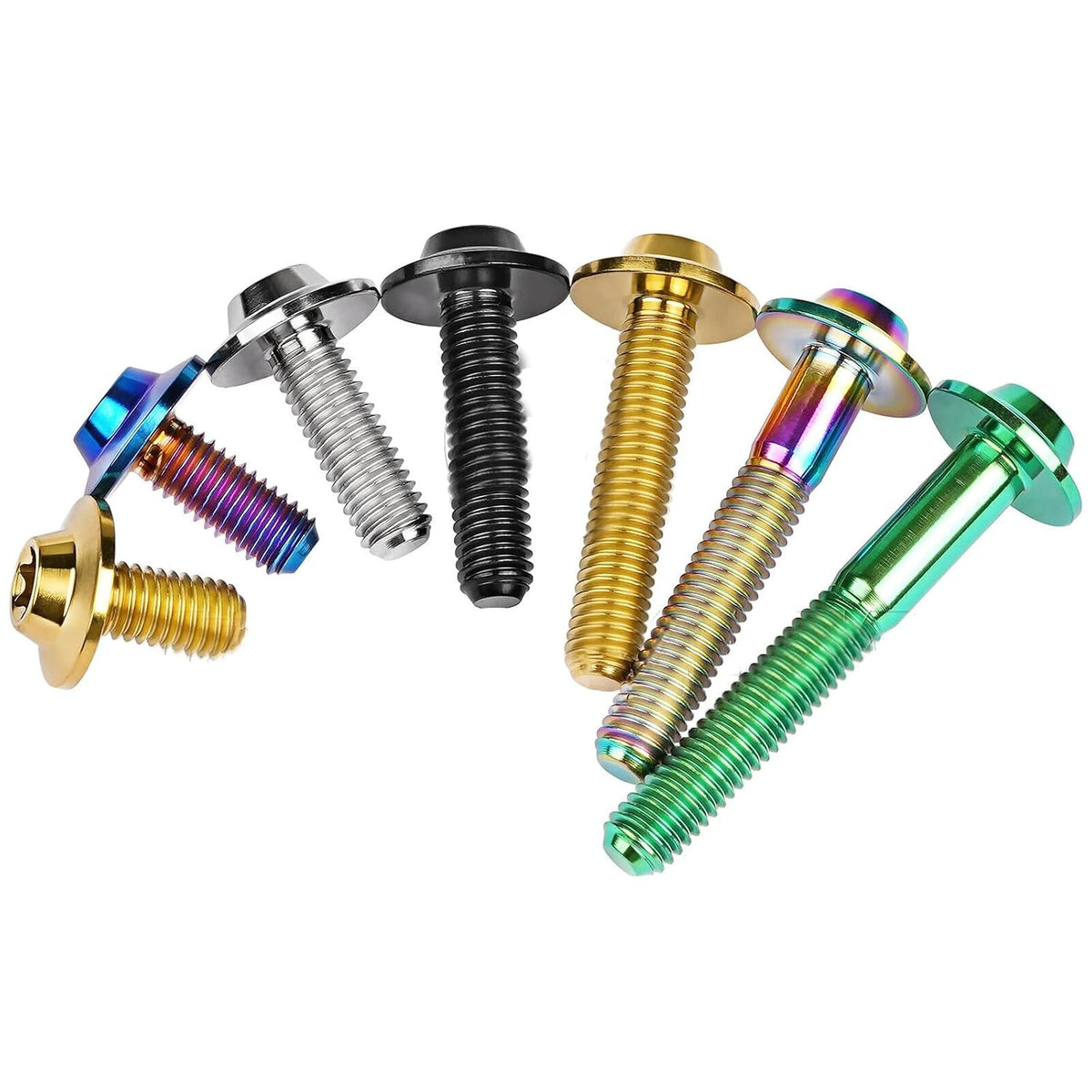 ya 16 10.20 baidi M5 M6 Titanium Bolt Butterfly Torx Head Ti Grade5 Screws 10 12 15 20 25 30 35mm