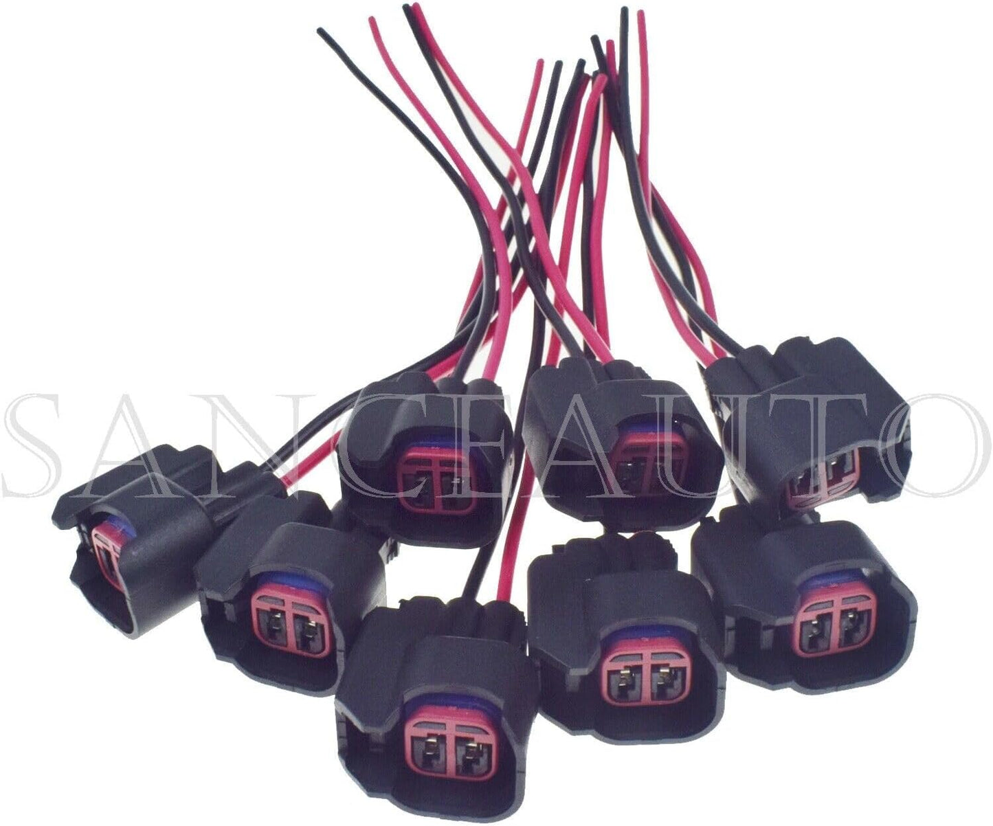 ya 2 8.15 8-piece fuel injector wiring harness connector tail braid S824 S-824 1P1344 WPT-1051 PT2160