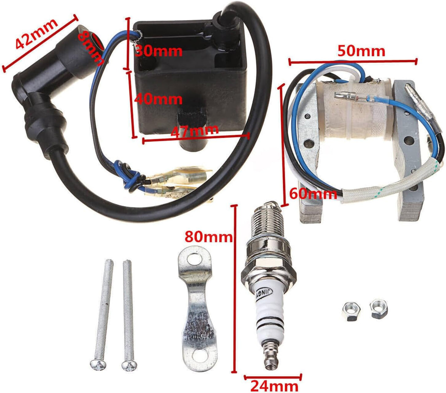 ya 6 8.14 CDI ignition coil magnetic spark plug suitable for 49/66/80cc engine electric bicycle 