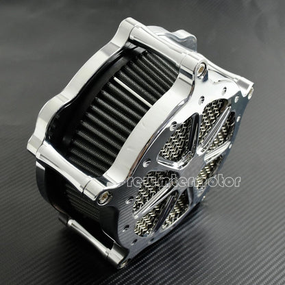 ya 5 8.10 Chrome Air Cleaner Gray Intake Air Filter Fit for Harley Sportster XL 2004-2022