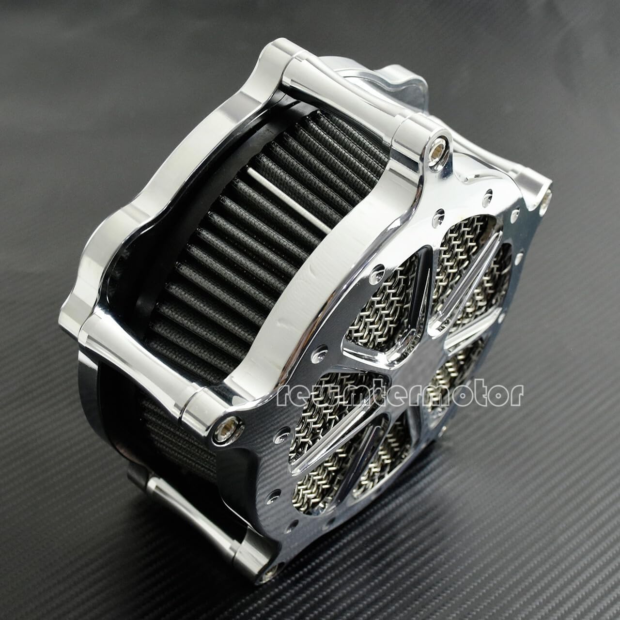 ya 8 8.24 baidi Chrome Air Cleaner Gray Intake Air Filter Fit for Harley Sportster XL 2004-2022