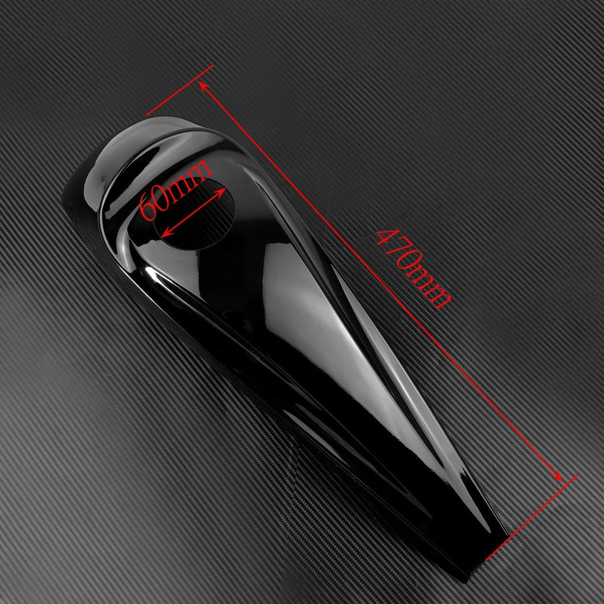 ya 9 10.24 Gloss Black Dash Fuel Console Cover Fit for Harley Touring Road Glides 2008-2021