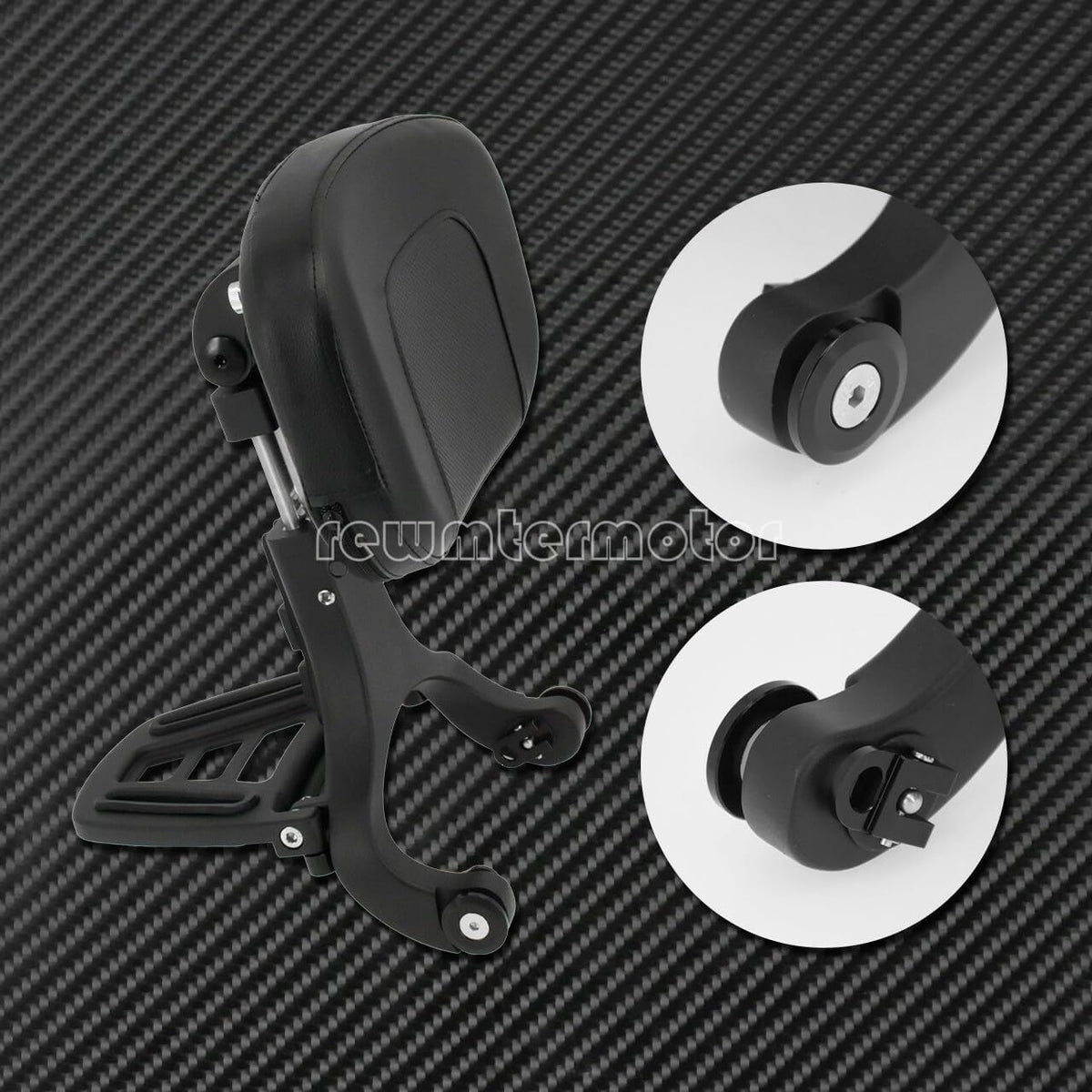 ya 6 8.14 Motorcycle Multi-Purpose Driver & Passenger Backrest Fit For Indian 2015-2019