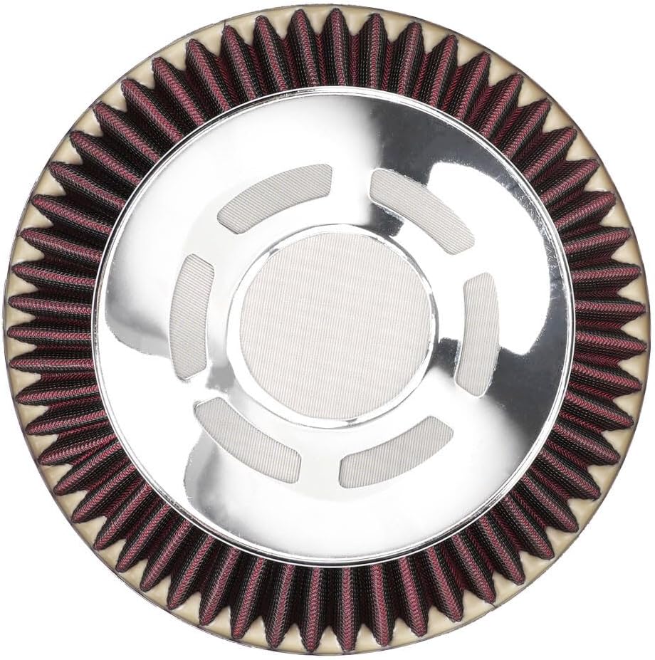 ya 13 9.15 baidi 3 76mm Mushroom Head High Flow Dry Air Filter Cold Air Intake Red Air Filter
