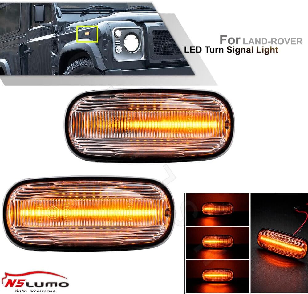 ya 7 8.24 baidi Dynamic fender LED turn signal indicator for Land Rover Discovery for Defender 
