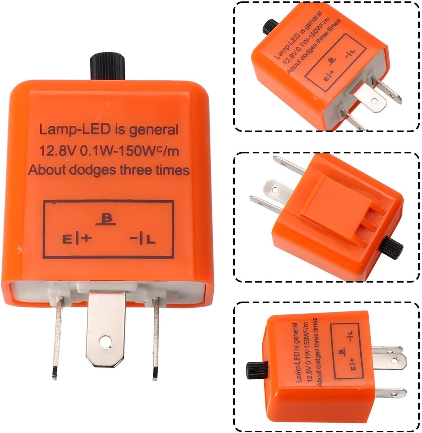 ya 2 8.15 New Flasher Relay Auto Parts 12.8V Dustproof Orange 0.02A To 20A