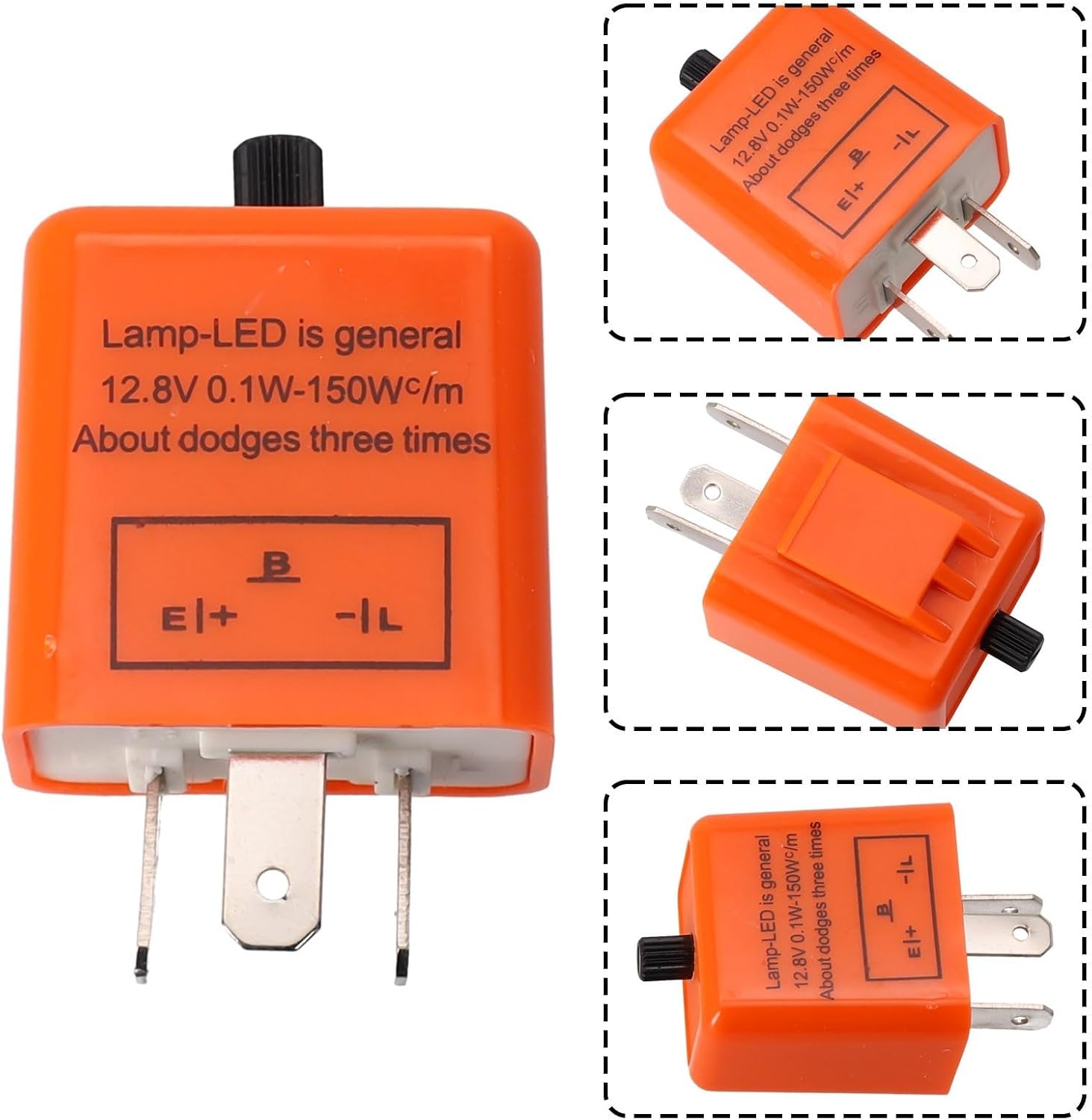 ya 2 8.15 New Flasher Relay Auto Parts 12.8V Dustproof Orange 0.02A To 20A