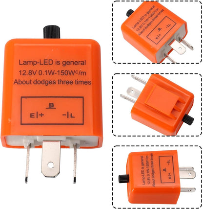 ya 2 8.24 baidi New Flasher Relay Auto Parts 12.8V Dustproof Orange 0.02A To 20A