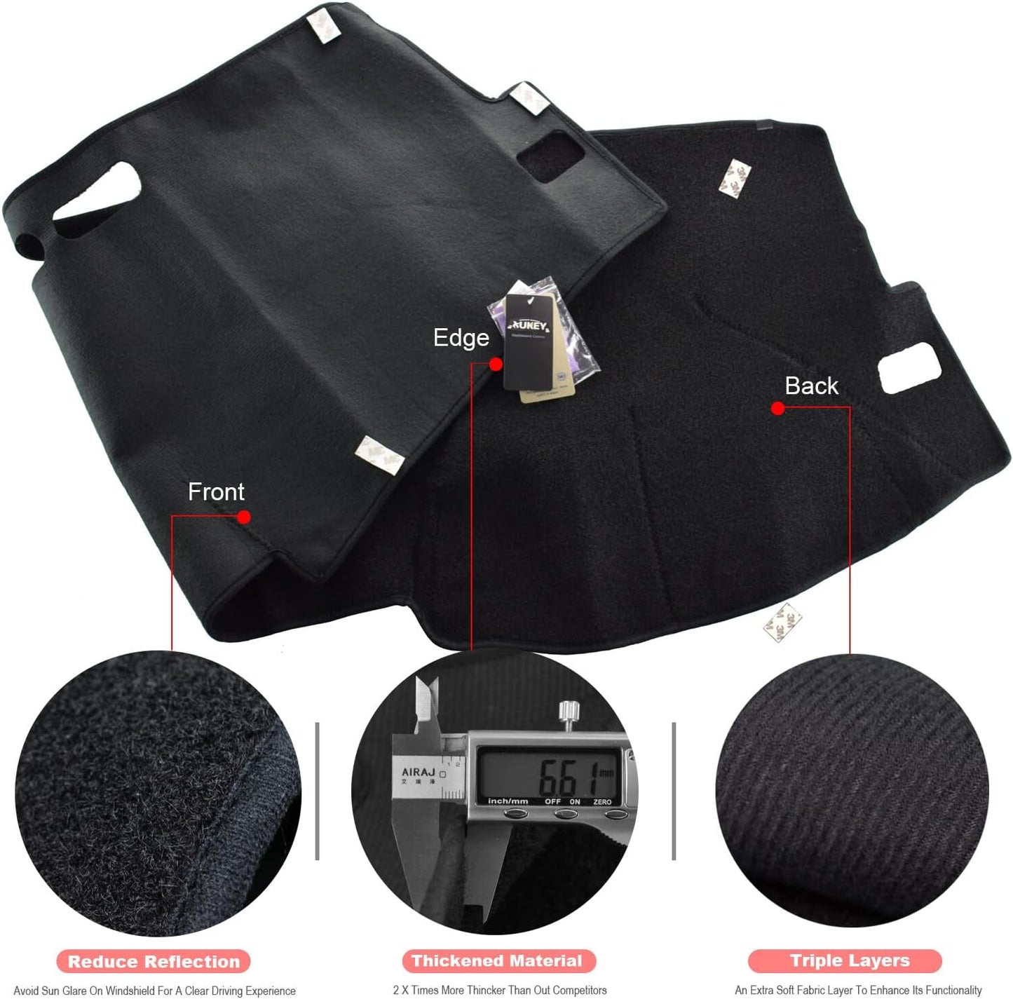 ya 7 8.24 baidi for Toyota for Corolla 2007-2012 2011 Dashboard Cover Dash Mat Dashmat Pad Protector
