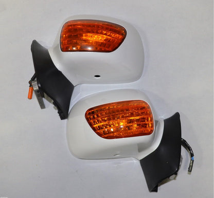 ya 13 9.15 baidi New White Rear View Mirrors Signal Lens for Honda Goldwing GL1800 2001-2017