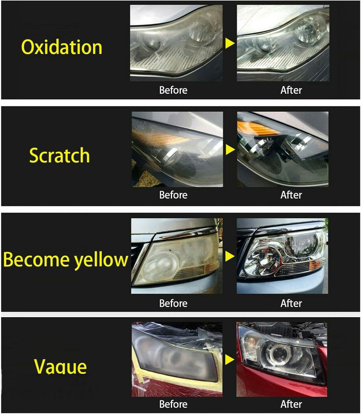 ya 9 10.24 Car headlight repair kit car headlight Polish repair scratch remover