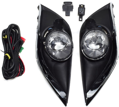 ya 4 8.14 622576W80A Clear lens fog light with baffle wiring switch relay for Nissan Versa
