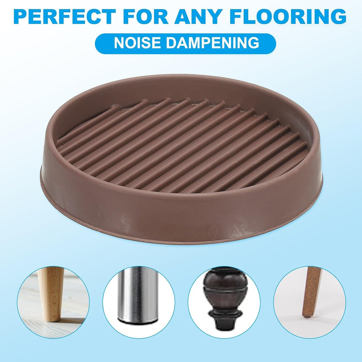 ya 26 10.21 baidi 1 Self Adhesive Felt Furniture Pads, 48Pcs Round Felt Pads, Brown