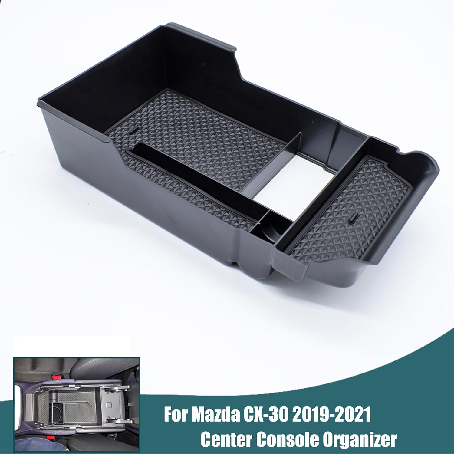 ya 4 8.24 baidi for Mazda CX-30 CX30 2019-2021 Center Console Organizer Armrest Storage Box Tray