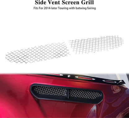 ya 7 8.24 baidi Honeycomb Mesh Fairing Vent Screen Grill for Harley Electra Street Glide 14-2023