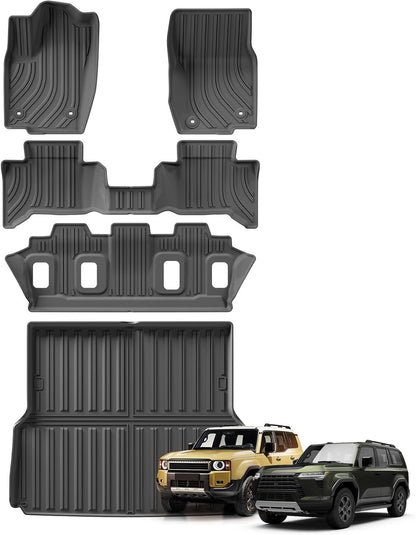 ya 7 8.24 baidi for 2024 for Toyota for Land Cruiser Prado J250 5 for SEAT s TPE 3D Car Floor Mats Trunk Pads