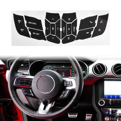 ya 23 10.7 baidi Decal Stickers for for for Ford for for Mustang Steering Buttons for Model Years 15 18
