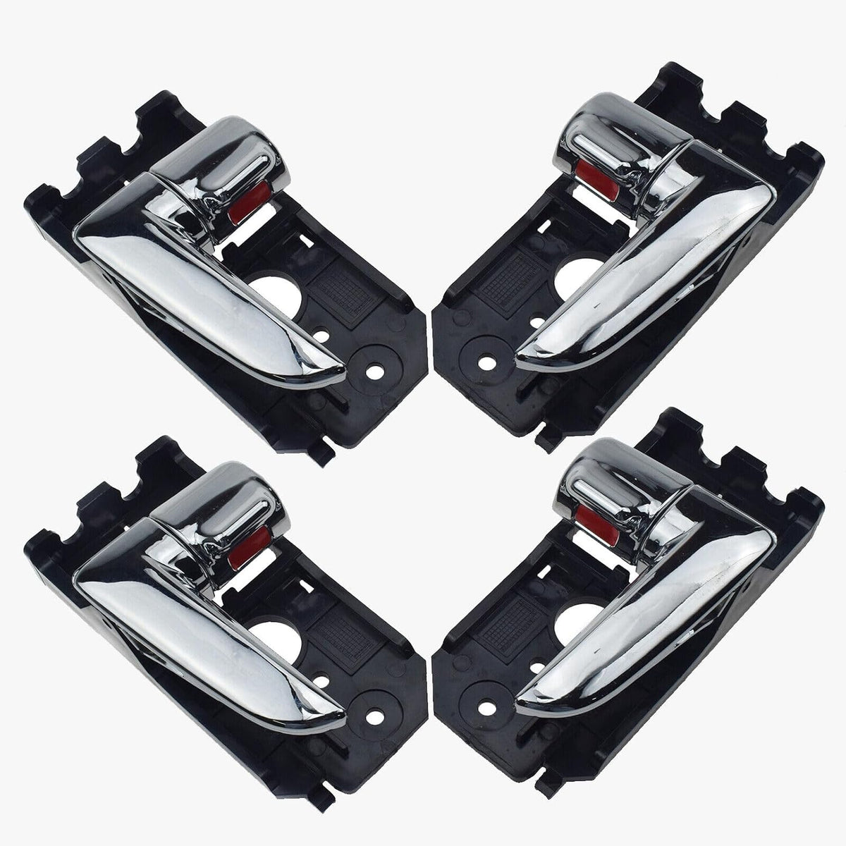 ya 4 8.8.2 4-Pack Front/Rear Inner Door Handles Left and Right for Kia Spectra 2004 2006 Chrome 