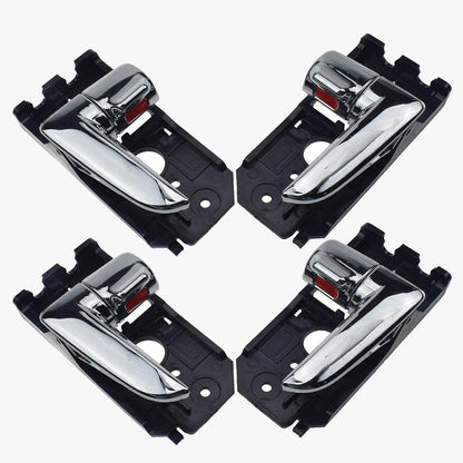 ya 4 8.8.2 4-Pack Front/Rear Inner Door Handles Left and Right for Kia Spectra 2004 2006 Chrome 