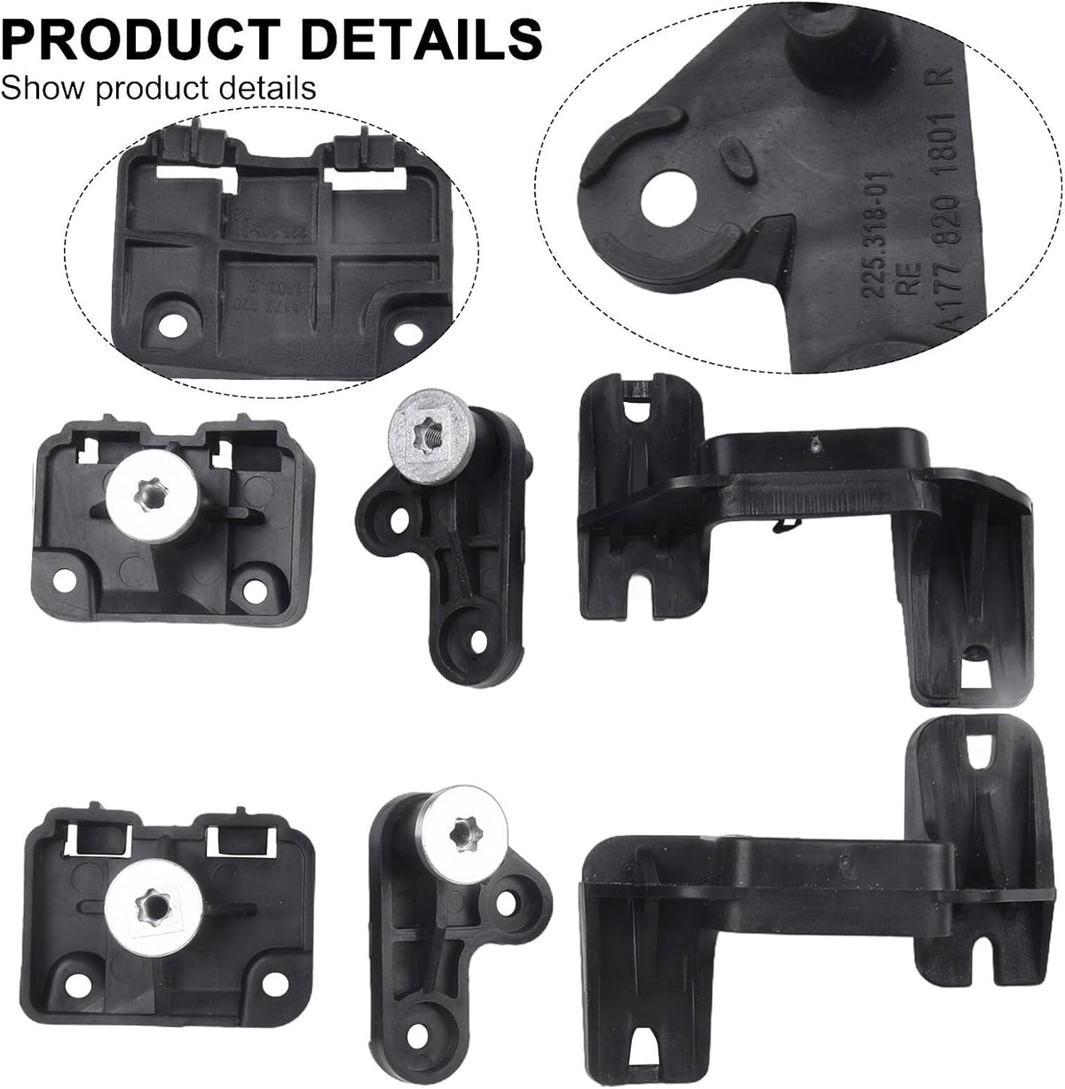ya 23 10.7 baidi Front Pair Headlight Bracket Repair Kit For Mercedes For A CLASS #A1778201701