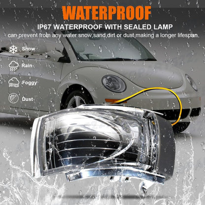 ya 11 9.14 baidiRight LED Turn Signal Side Mirror Light Lamp Blinkers for VW Beetle 2006-2009